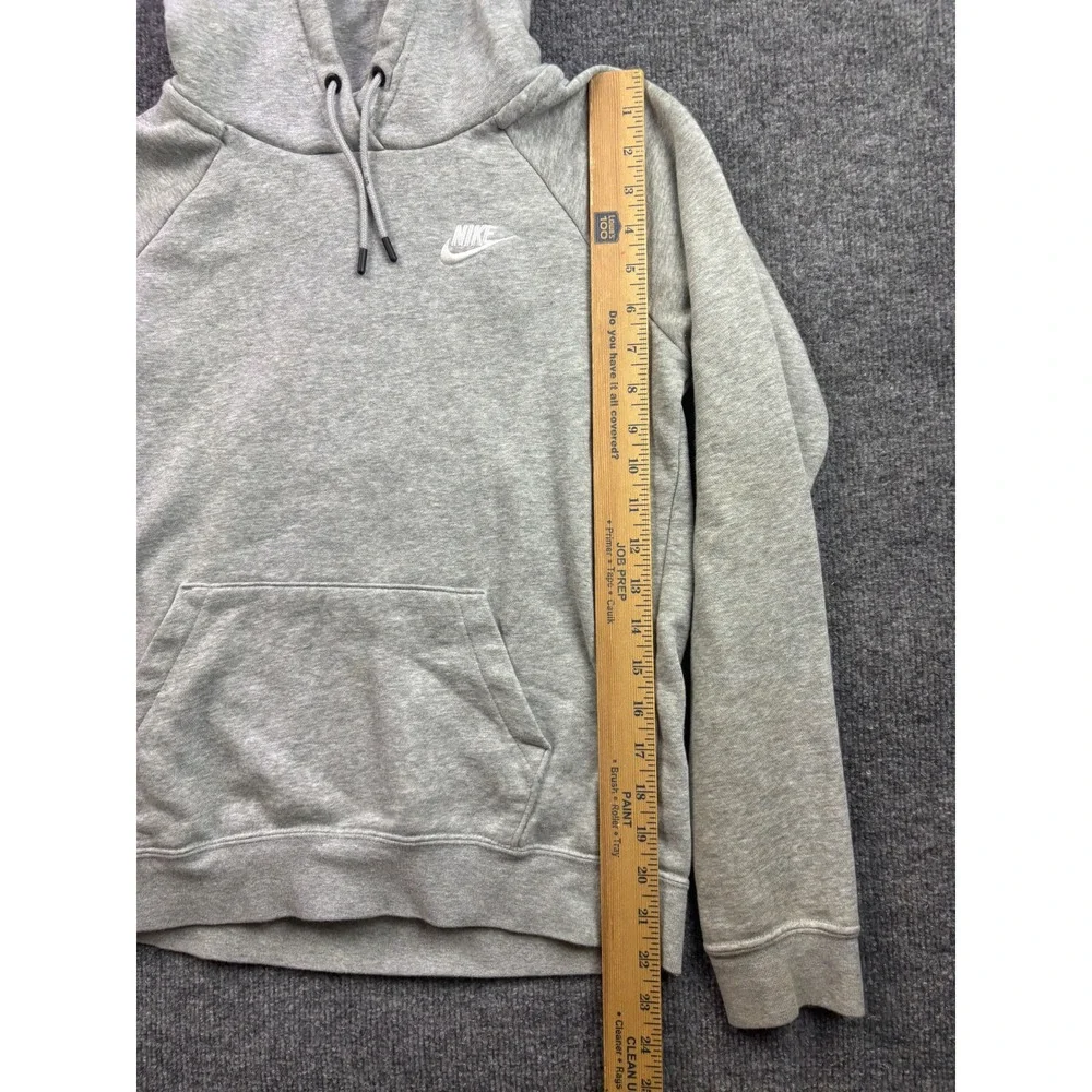 Nike Hoodie Womens XS Gray Pullover Fleece Logo Sweatshirt